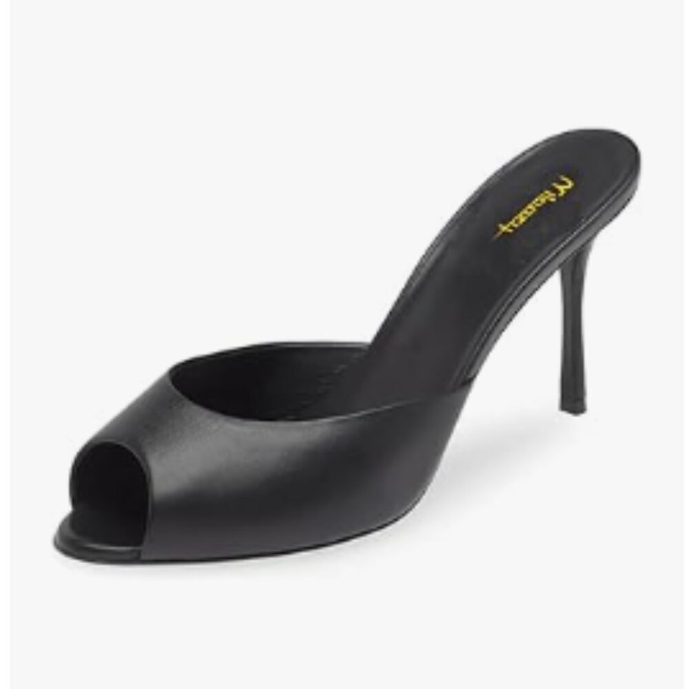 Heels Black Peep Toe Stiletto